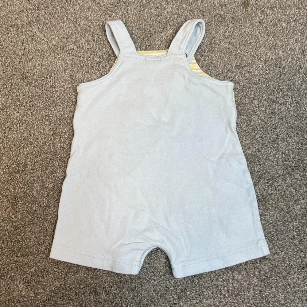 vtg Carters Romper Baby Boys‎ 6M Teddy Bear Duck Turtle Embroidered One Piece